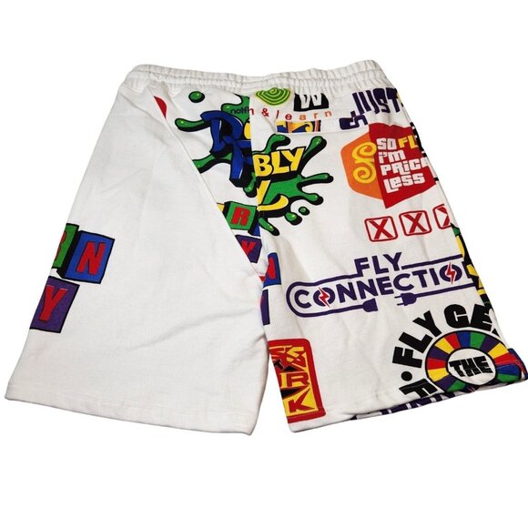 Born Fly Mens Size XL Fly Show Fleece Short Cotton White NWT --15 - Picture 2 of 11